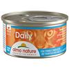 almo nature Daily - Cibo Umido Completo per Gatti Adulti - Mousse con Tonno E Merluzzo. 24 Lattine da 85G. - 2040 g