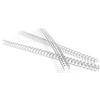Pavo - Dorsi Metallici Premium per Rilegatura A4, 7,9 mm, 34 Anelli, Passo 3:1, Capacità 1-50 Fogli, Argento, Confezione da 100-8001859