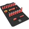 WERA - Set di chiavi a bussola con attacco quadro da 3/8 pollice, isolate a norme VDE 17 pezzi, Modello: 6, 6