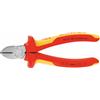 KNIPEX - Tronchese a tagliente laterale, esecuzione cromata isolamento a norme VDE, Lunghezza complessiva mm: 180
