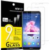 NEW'C 2 Pezzi, Vetro Temperato per Huawei P Smart, Pellicola Prottetiva Anti Graffio, Anti-Impronte, Senza Bolle, Durezza 9H, 0,33mm Ultra Trasparente, Ultra Resistente