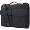 Inateck 360° Protezione Custodia Borsa Compatibile con 14 MacBook M5/M4/M3/M2/M1 Pro/Max 2025-2021,Macbook Air 13 M4 2025, M3/M2/M1 2012-2024, MacBook Pro 13 2012-2022, Custodia per PC Messenger Bag