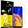 NEW'C 2 Pezzi, Vetro Temperato per Samsung Galaxy J4 Plus, Galaxy J4+ (SM-J415F), Pellicola Prottetiva, Senza Bolle, Durezza 9H, 0,33mm Ultra Trasparente, Ultra Resistente