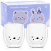 SHENDONG Set di tazze per gatti carini da 2 Cute Cups Cat Tea Coffee Cup Tazza Latte 250ml Tazzine da caffè in vetro isolante a doppia parete Regalo di vetro per il compleanno personale San Valentino e Ufficio