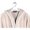 Caleffi Uomo Accappatoio con Cappuccio, Crema, M-XXL