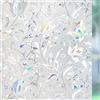 rabbitgoo Pellicola Privacy per Finestre e Vetri 3D Fiori Decorative Autoadesive Controllo di Calore con Effetto Arcobaleno Anti-UV, Pellicola Vetri Finestre per Casa Bagno Cucina Ufficio, 44.5x200cm