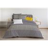 Home Linge Passion / Copripiumino - 3 pezzi / 100% cotone - 57 fili / 2 persone - 240 x 260 cm/NAT Lemon