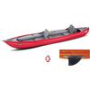 Gumotex Canoa Gonfiabile Thaya Rossa con Pinna 045500-R (5C/11C) GUMOTEX