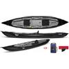 Gumotex Canoa Gonfiabile Rush 2 Nera con Pinna 045605-K GUMOTEX
