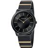 Calvin Klein Minimal Ck Watch matt black con inserti dorati K3M514Z1
