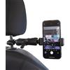 DRAGON SLAY Kit supporto per poggiatesta auto compatible with GoPro e telefono cellulare, vivavoce per guida video e vlog, adatto per telefoni di 6-10 cm di larghezza con braccio