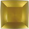 Goldplast 12 Piatti quadrati grandi lavabili per microonde oro 29x29 cm