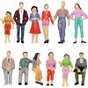 Evemodel P2525 12pcs Model Trains Architectural 1:25 Scale Painted Figures G SCALE sitting and standing people model railway layout NEW