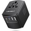 LENCENT Adattatore Universale da Viaggio, Presa Internazionale con USB C