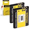PATONA 2x Batteria Sostituzione per Panasonic VW-VBX070, Toshiba PX1686, Sanyo DB-L80, Pentax D-Li88