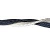 Treccia piatta nera 12 mm
