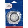 Luce di cortesia rotonda ghiera inox 6 LED blu