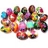 Wooden World Set di uova di Pasqua in legno, dipinte a mano, decorative, 60 x 45 mm, le stesse dimensioni di un uovo di gallina, ideali per Pasqua (confezione da 5)