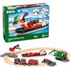 Brio World - Set Servizio Ferroviario Portuale | Pista In Legno Per Bambini | Treno Brio Bambini 3 Anni O Più | Idee Regalo | Regalo 3 Anni