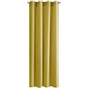 Eurofirany Design91 Adore Semitrasparente con Occhielli-1 unità, Moderna Tenda per Finestra, per Camera da Letto, Soggiorno, Cucina, 140 g m², Poliestere, Giallo Senape, 140x250 cm