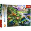 Trefl 200 Elementi, per Bambini da 7 Anni Puzzle, Colore Dinosauri Predatori, Dinosaurier, 13281