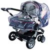 Sunnybaby 10098 - Parapioggia con finestrella per passeggino gemellare
