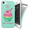 i-Paint Cover Morbida Soft per iPhone 8/7/SE 2020, Modello Cup Cake