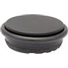 WAGNER Fermaporta BIG DISK COLORE NERO - Diametro Ø 98 x 30 mm I Fermaporta da posizionare I Fermaporta premium in acciaio industriale e gomma termoplastica, 750 g - 15519301