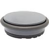 WAGNER Fermaporta BIG DISK COLORE GRIGIO SCURO - Diametro Ø 98 x 30 mm I Fermaporta da posizionare I Fermaporta premium in acciaio industriale e gomma termoplastica, 750 g - 15519201