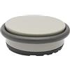 WAGNER Fermaporta BIG DISK COLORE GRIGIO MEDIO - Diametro Ø 98 x 30 mm I Fermaporta da posizionare I Fermaporta premium in acciaio industriale e gomma termoplastica, 750 g - 15516701