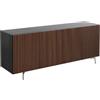 HORM madia a 5 ante LEON su base Mid-Century Modern L 240 cm - HL2443+BMCM240BV