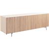 HORM madia a 5 ante LEON su base Mid-Century Modern L 240 cm - HL243I+BMCM240BV