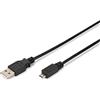 Digitus USB A - Micro USB B 1 M Cable USB 2.0 Micro-USB B Negro