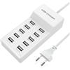 sccvee Caricatore USB multiuso, caricatore USB a 10 porte, 40 W, stazione di ricarica multipla, compatibile con iPhone 12/13/14/15/16/Samsung S23/S24/Z Flod/Z Flip/iPad/Xiaomi/Huawei/Oppo/OnePlus.