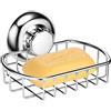 MaxHold Sistema di Vuoto Porta Sapone - Nessuna Perforazione - Acciaio Inossidabile Nessuna Ruggine - Utilizzabile in Bagno e Cucina