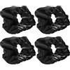Zerodis Copriruota per passeggino, 4 pezzi Passeggino in tessuto Oxford Coprigambe antipolvere Copriruota per passeggino Accessori per passeggino(L-Nero)