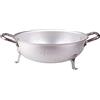 Baldassare Agnelli Pentole Agnelli Scolapasta Tripodal in Alluminio con 2 Manici, Diametro 24 cm, Argento