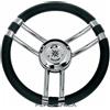 savoretti VOLANTE RUOTA TIMONE 3 RAZZE INOX E POLIURETANO Ø350 MM - PER BARCA GOMMONE - B