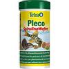 Tetra Pleco Algae Wafers - Mangime per pesci con alga spirulina per pesci di fondo al pascolo, Barattolo da 250 ml