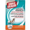 Simple Solution Pannolini monouso per Cani Femmina, Grande/XL - Confezione da 12