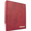 COLLECTOR Banconote, Album Cartella, Libro per Banconote, con 15 Pagine E 15 DIVISORI - Alta capacità Rosso