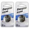 Energizer Twin Pack Energizer CR2430 3v Lithium button coin cell battery by Energizer
