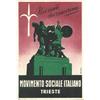 1949 MOVIMENTO SOCIALE ITALIANO TRIESTE NOI VINTI CHE VINCEREMMO ILL. VALENTI