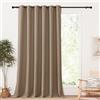 PONY DANCE Tende Oscuranti con Anelli Camera da Letto Pannelli Divisori Tende per Interni Moderne Curtain Termica Isolante per Bambini 1 Pezzo L 200 x A 245 cm, Moca