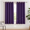 PONY DANCE Tenda Camera da Letto Tenda Oscurante da Interno Moderne per Soggiorno Curtains Termiche con Anelli per Salotto Eleganti 2 Pezzi L 140 x A 175 cm, Viola