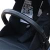 gogolotom Copri maniglia per passeggino in pelle PU compatibile con passeggino Cybex Eezy S Twist (+) 2, manica rimovibile con apertura a cerniera (per paracolpi, nero)