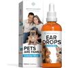 Institut Katharos Collirio per Cani e Gatti 100% Naturale - Pulizia Orecchie cane (contagocce) - Argento Colloidale 100ml
