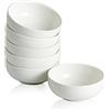 Swuut Ciotole Piccole in Ceramica, Set Mini Ciotole da 70 ml, Piatto per Salsa Di Soia Da Immersione, Set di 6 Ciotole Da Immersione (Bianco)