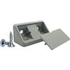 Diforma 100 supporti per scaffali grigi, 44 x 20 x 20 mm, giunti per mobili in plastica, giunti angolari a 90 gradi, viti incluse (100, grigio)
