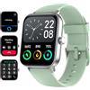 Fitpolo Smartwatch Donna Uomo,Smart Watch Orologio Fitness Android iOS Contapassi Cardiofrequenzimetro da polso Orologio Sportivo Bluetooth Touch Conta Calorie Activity Tracker IP68 con Cronometri (Green)